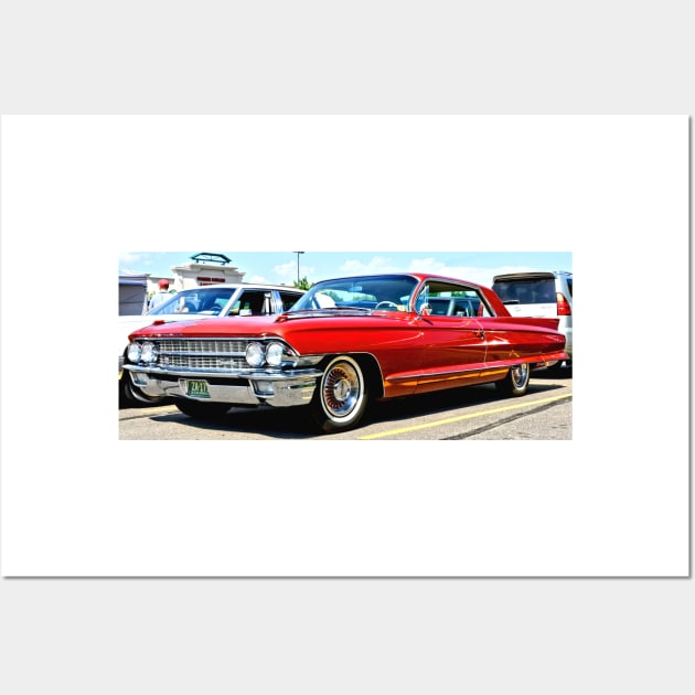 Red Classic Cadillac Wall Art by Scubagirlamy